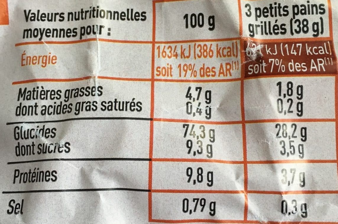 Netto Petits pains grillés nature / au froment packshot