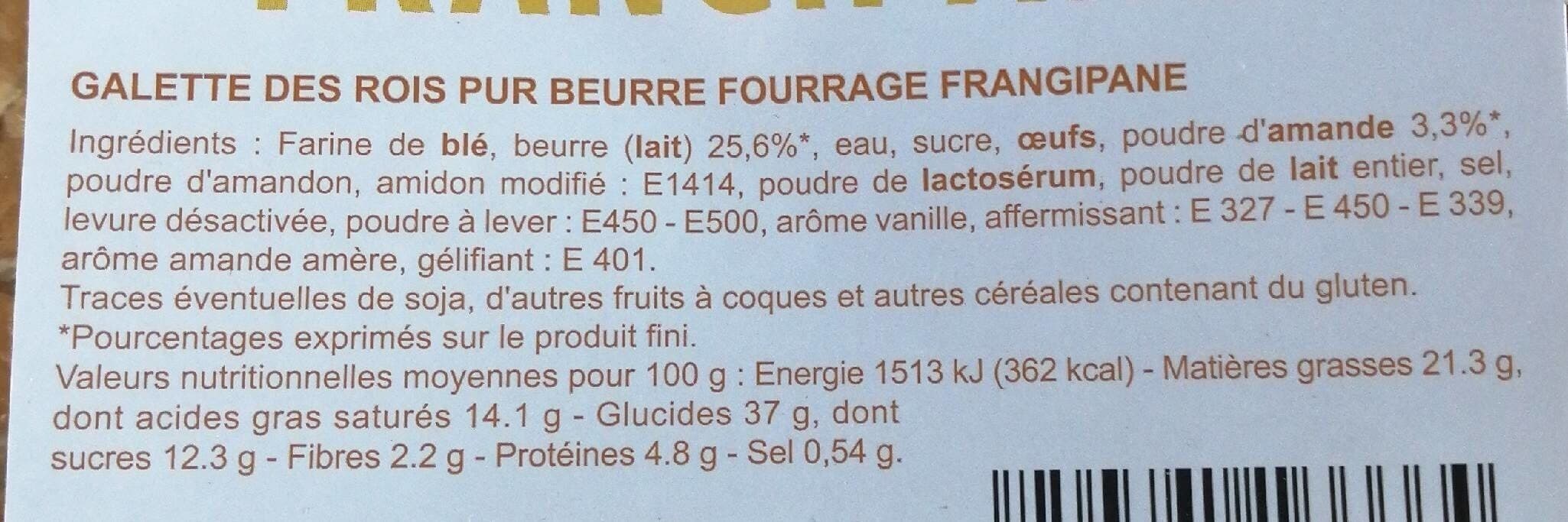 Intermarché Galette Des Rois à La Frangipane packshot