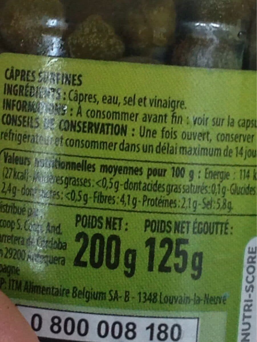 BOUTON D'OR Câpres surfines packshot