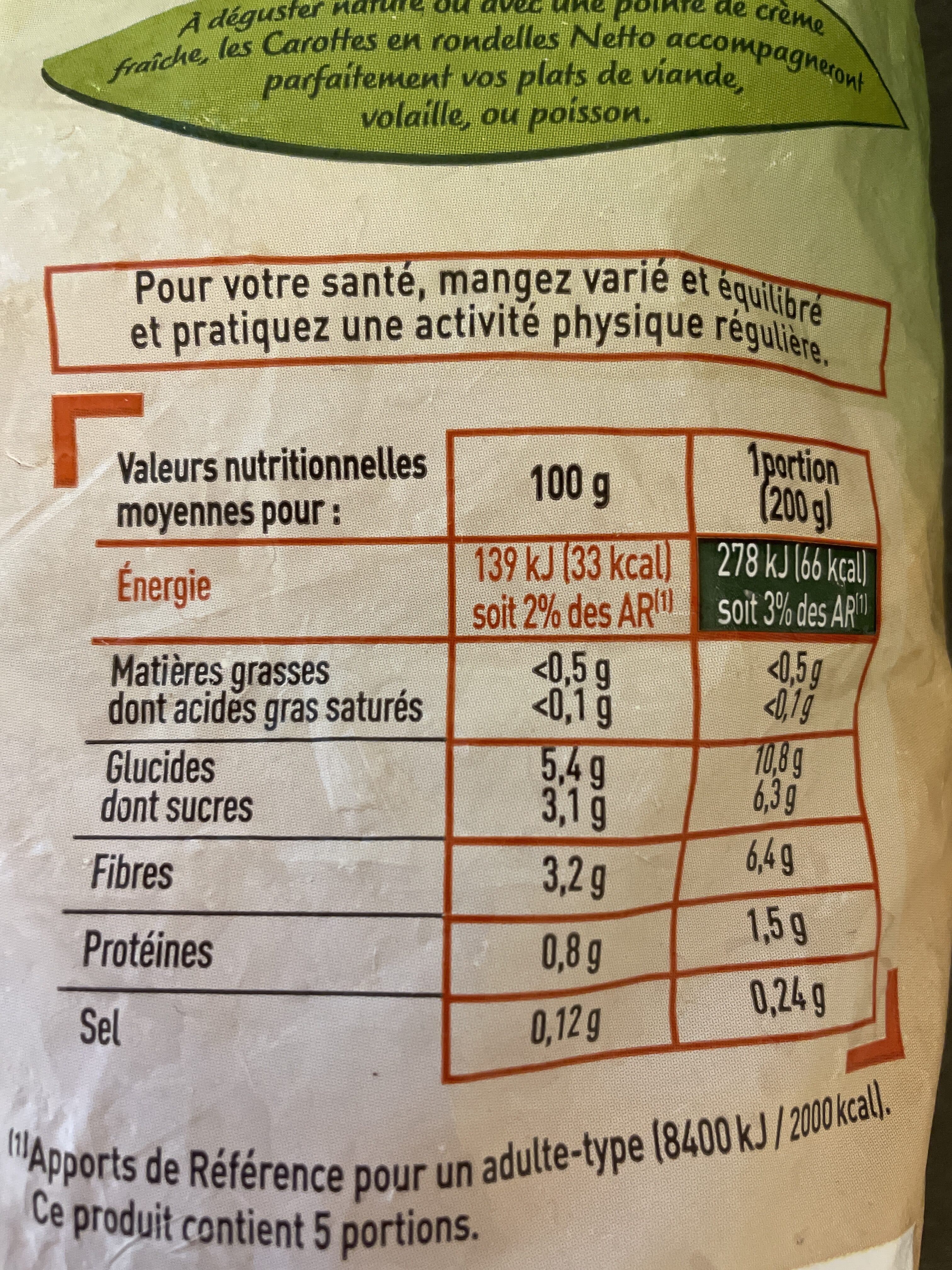 Netto Carottes rondelles 1kg packshot