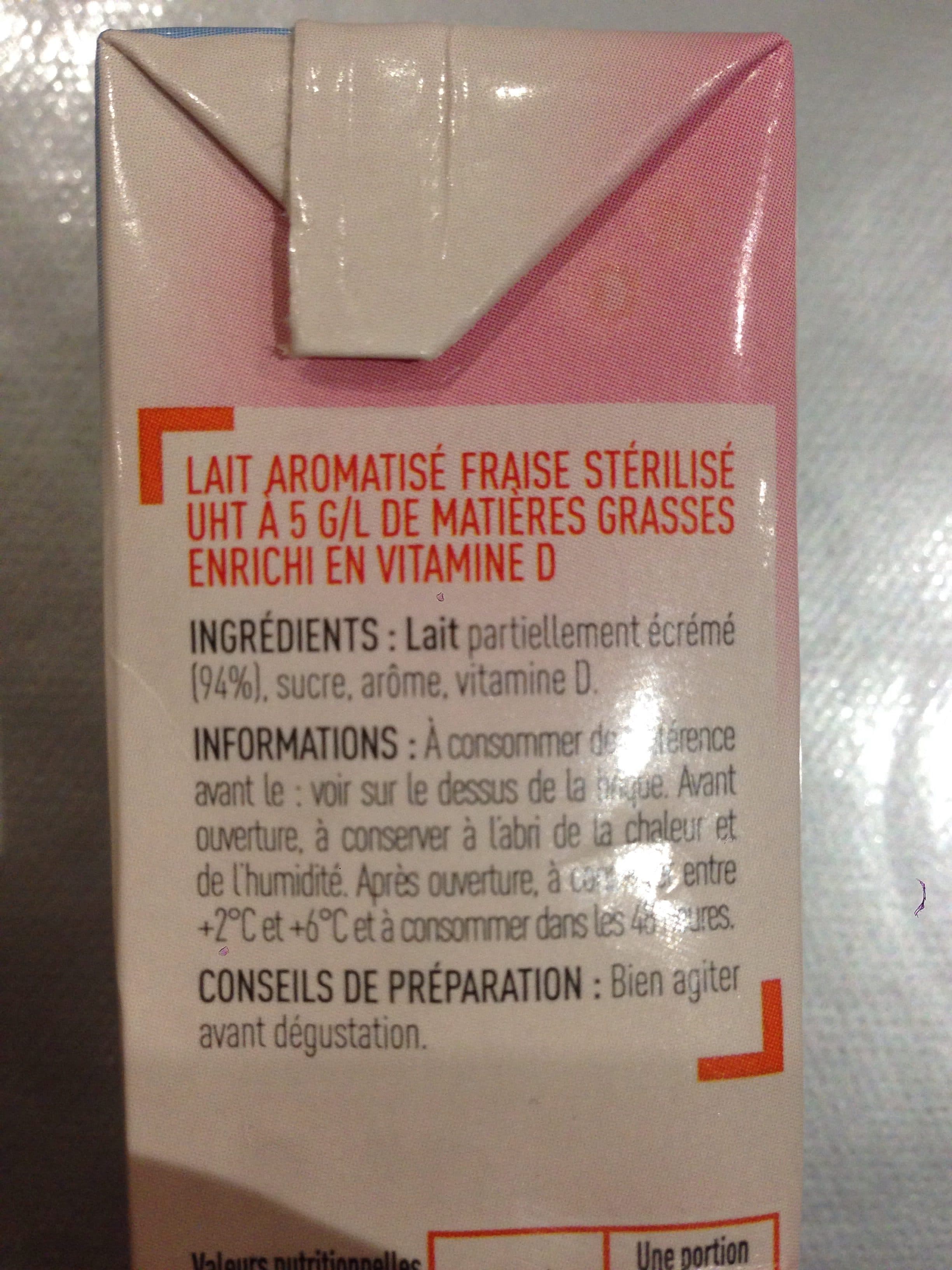 Netto Lait arome fraise bq 6x20cl packshot