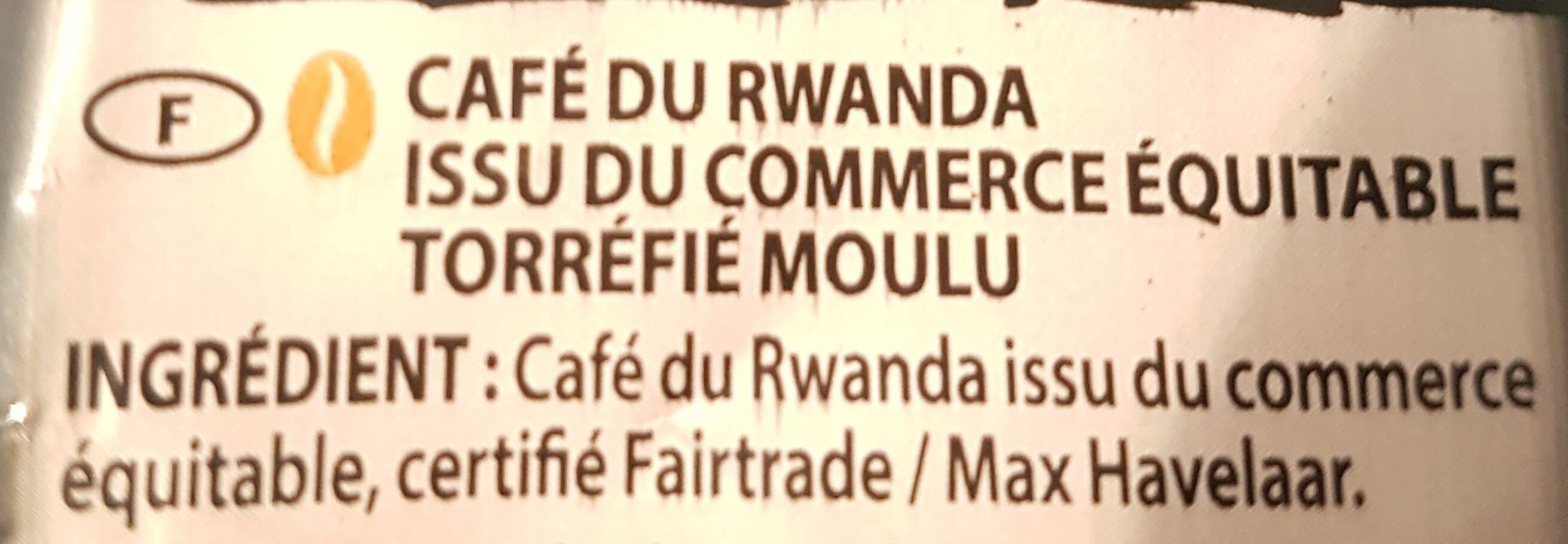 Planteur des tropiques Café moulu Rwanda intense et boisé packshot