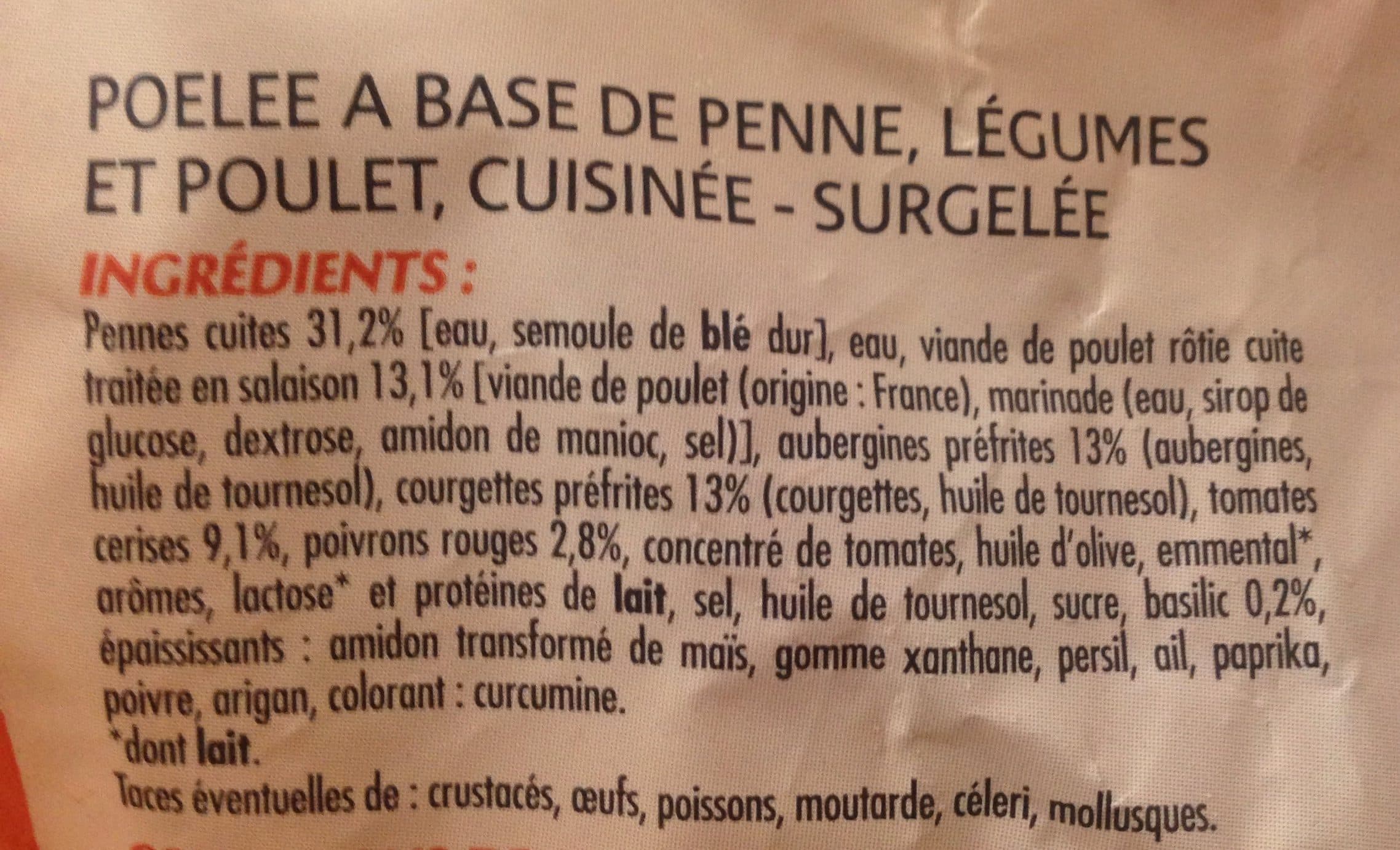 Claude leger Penne Poulet légumes du soleil IQF 900g packshot