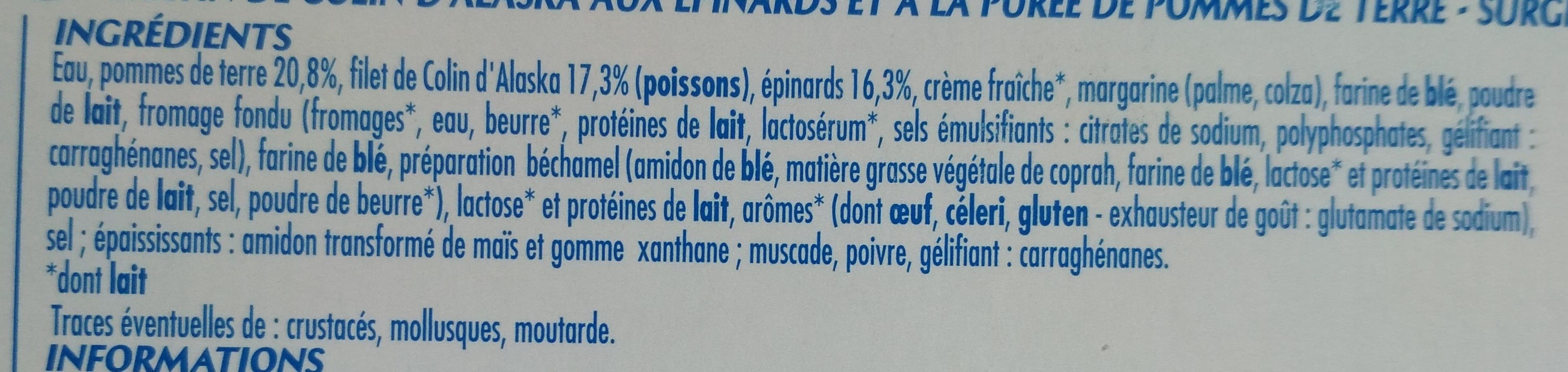 Claude Leger Gratin de colin et Epinards - MSC packshot