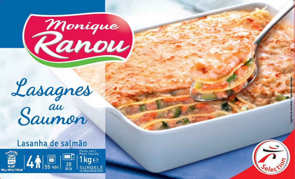 Monique ranou LASAGNES SAUMON 1 Kg packshot