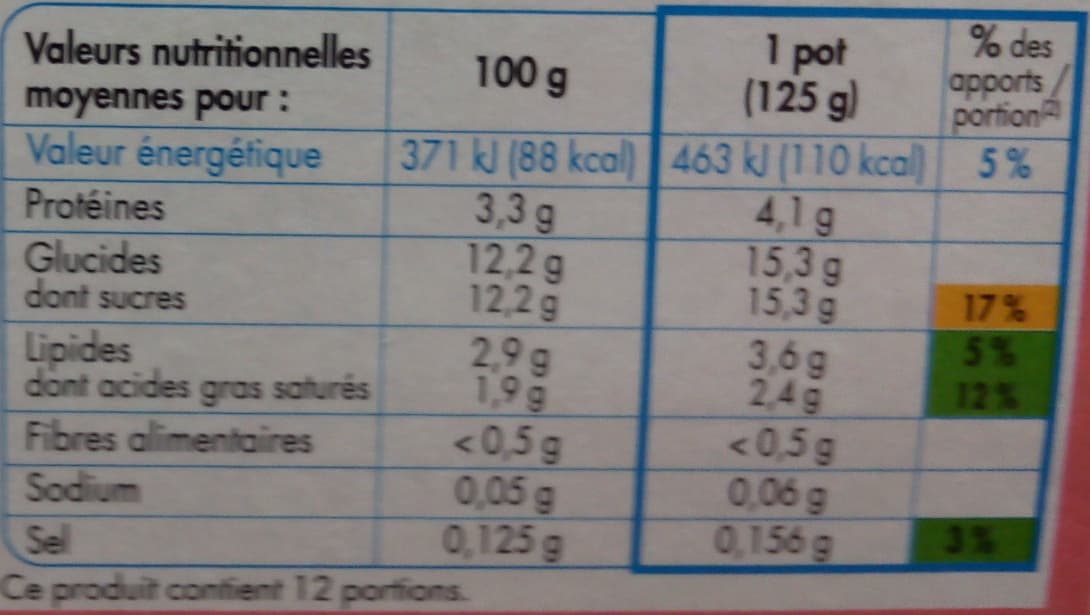 Les Mousquetaires Bifidus aromatisé 12x125g coco framboise passion peche citron vanille packshot