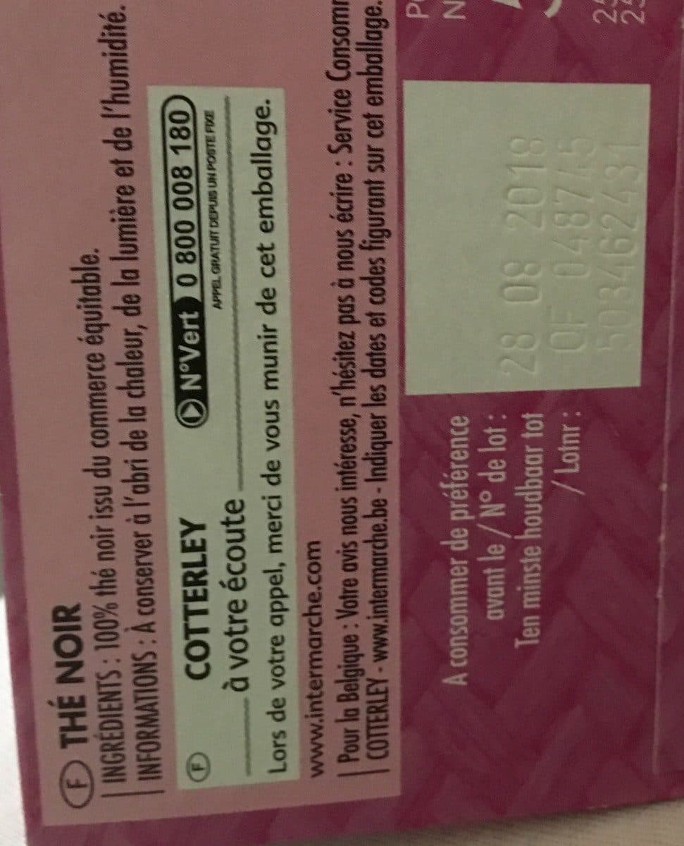 Cotterley Thé Darjeeling packshot