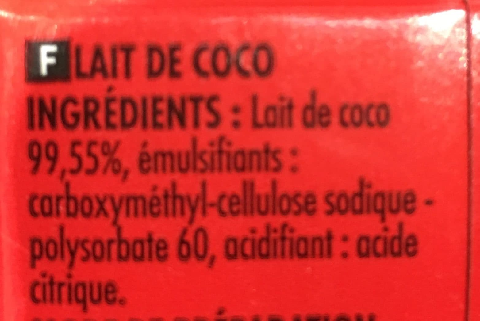 Itinéraire des Saveurs Lait de coco packshot