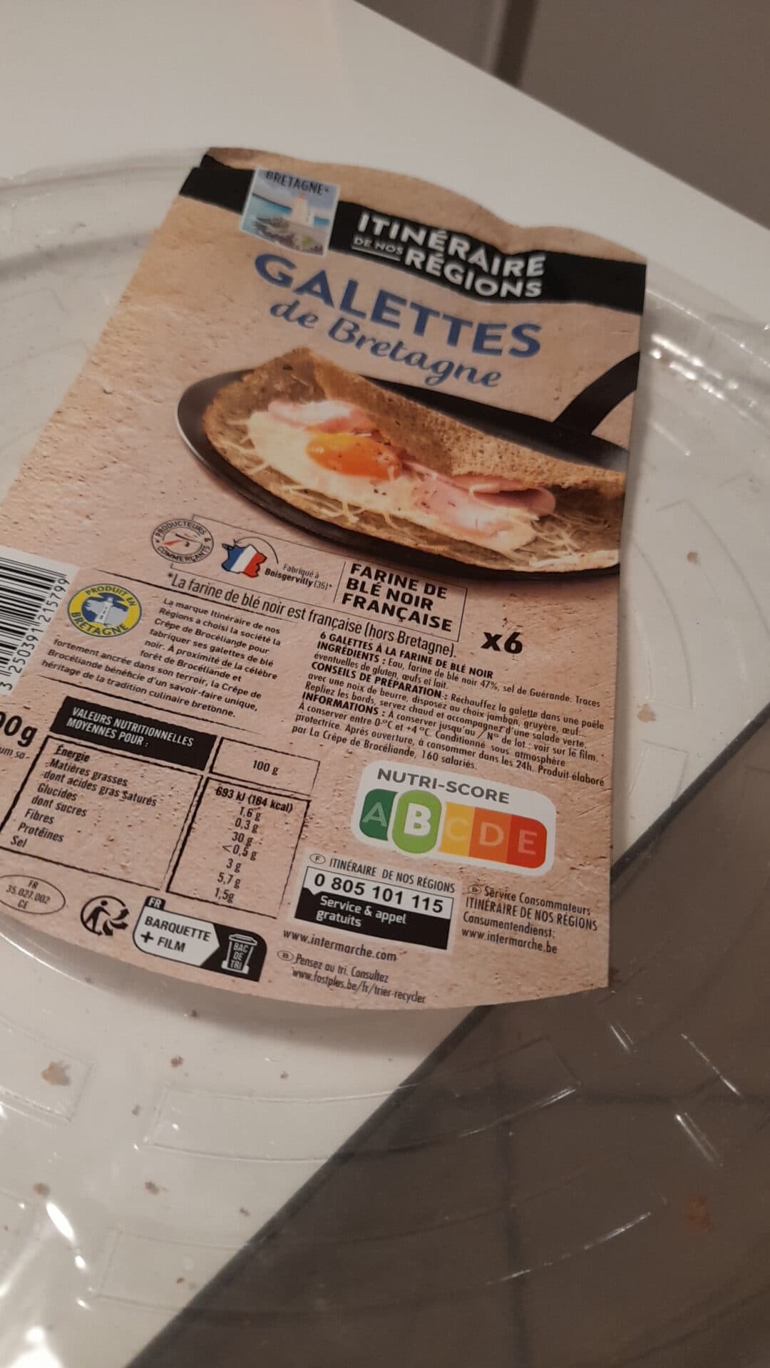 Itinéraire des Saveurs Galettes de ble noir x6 packshot