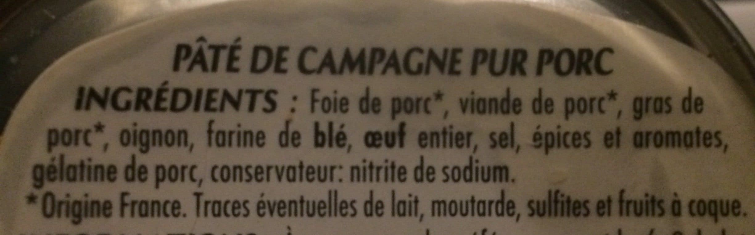 Intermarché Paté de campagne - 1 KG packshot