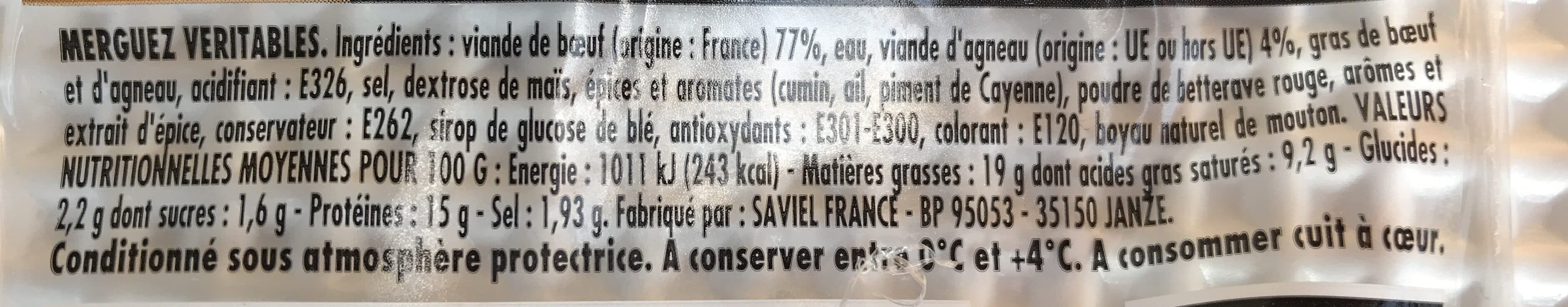 Jean Rozé Merguez veritables x6, la barquette de packshot