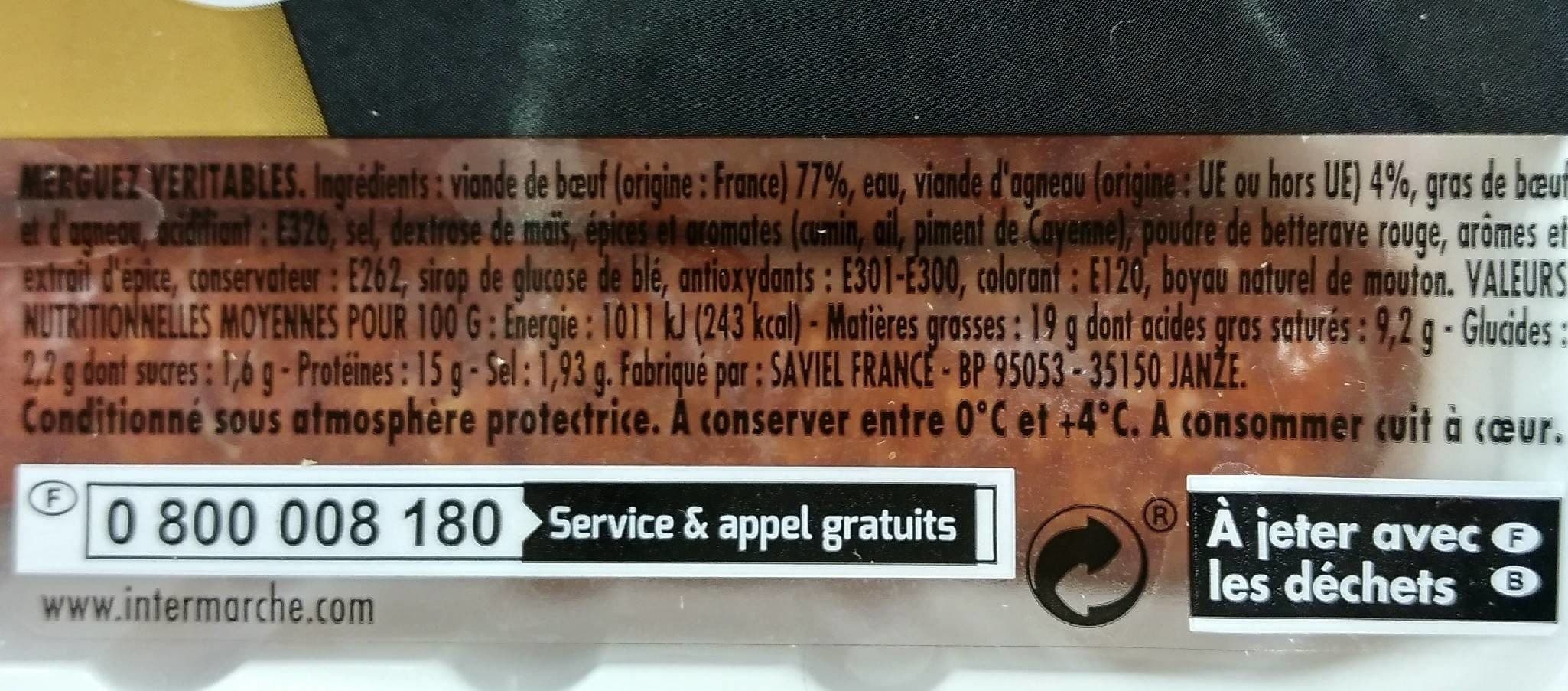 Jean Rozé Merguez veritables x6, la barquette de packshot