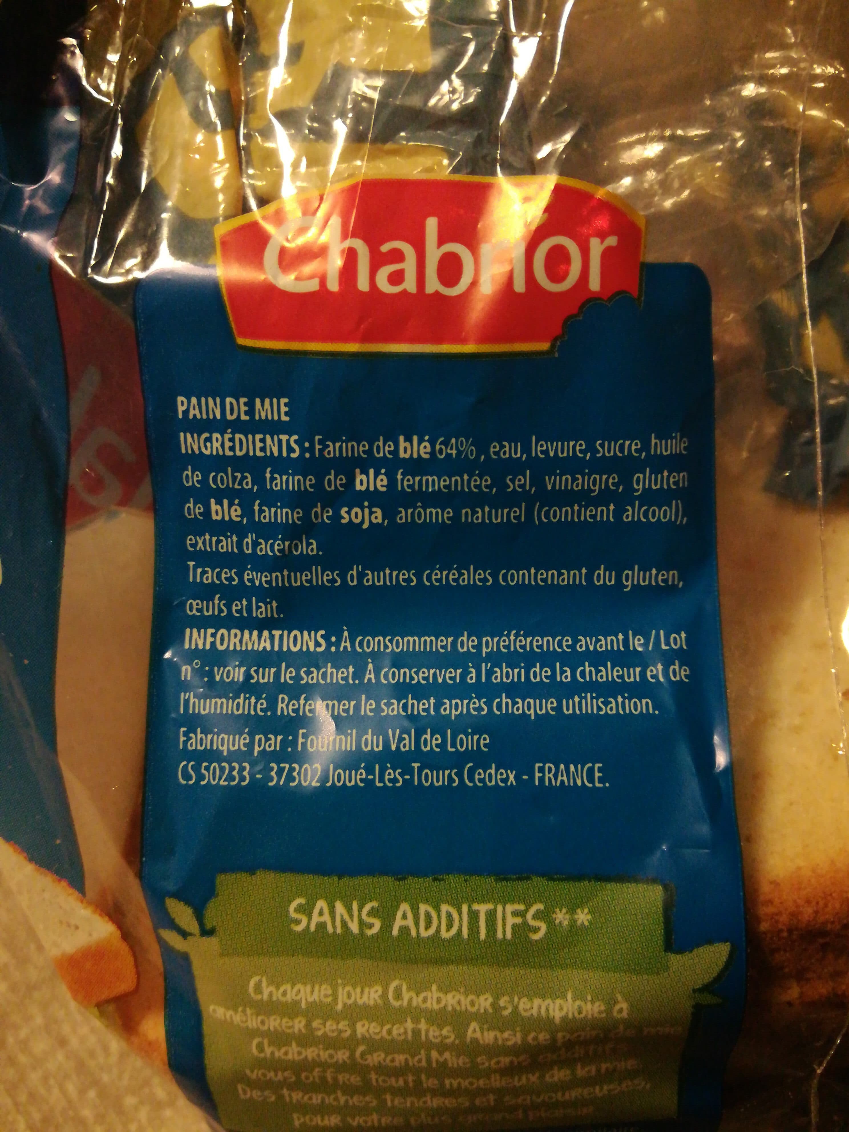 Chabrior Grand Mie nature 825g packshot