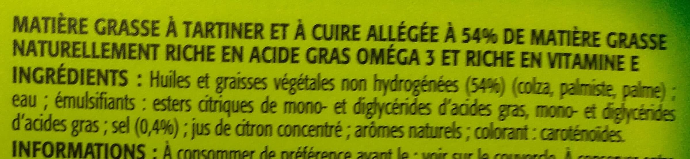 Bouton d'or Margarine omega 3 50% bq 500g packshot