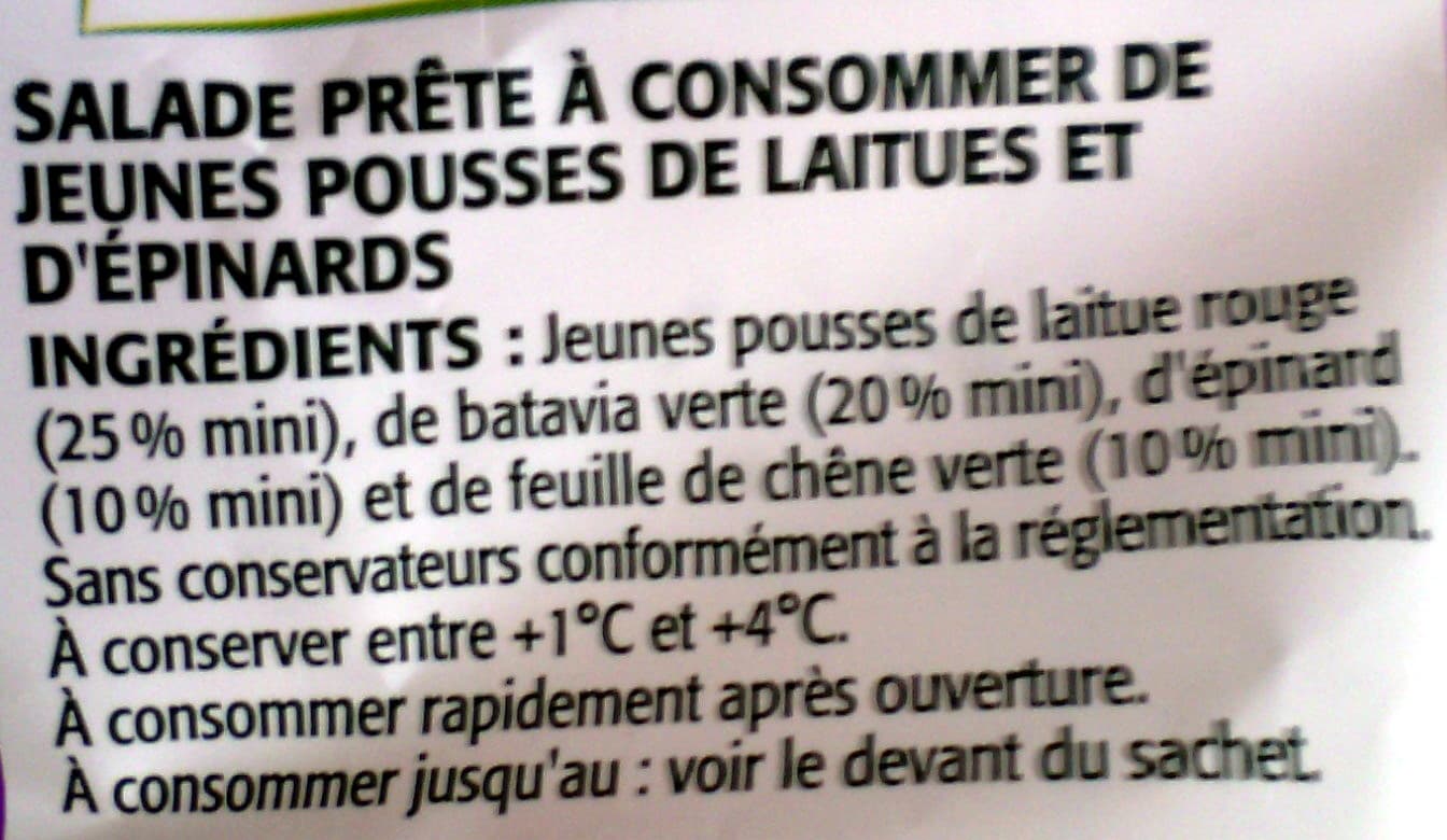 Les Mousquetaires Jeunes pousses packshot