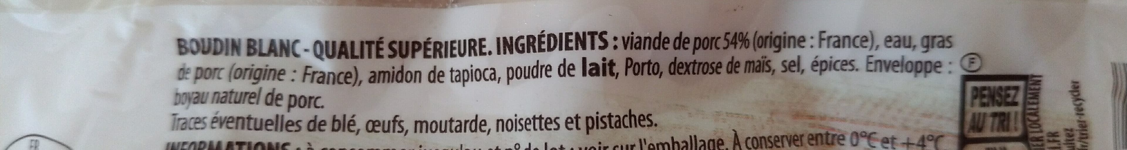 Monique ranou Boudin blanc porc nature x3 330g ranou packshot