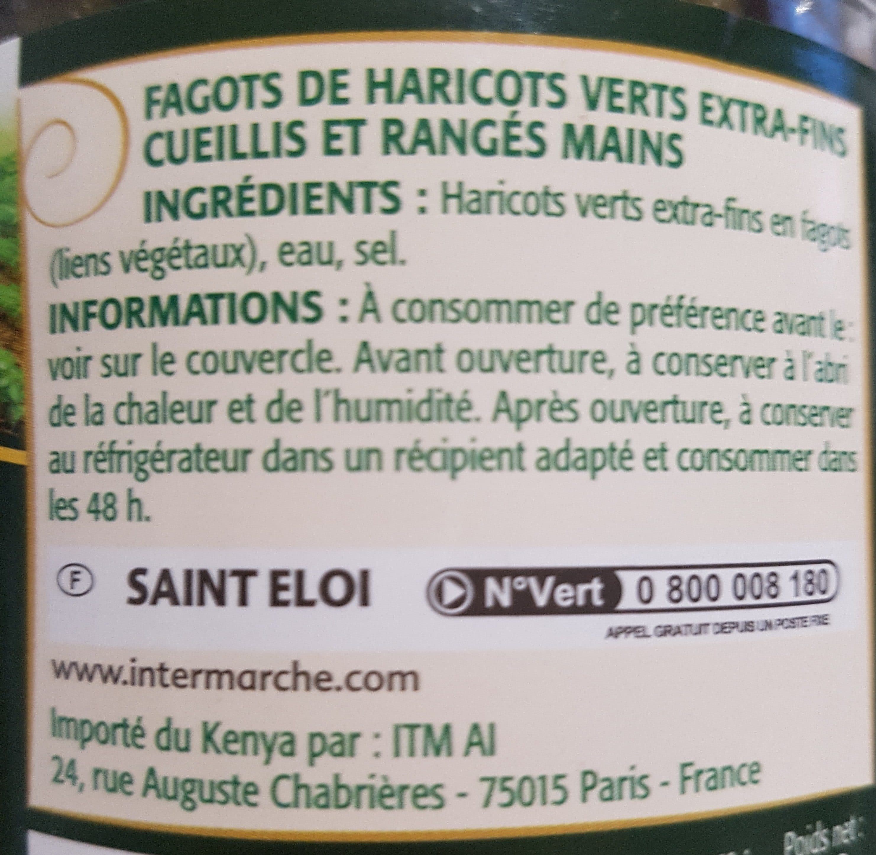 Saint eloi Haricots verts extra fins packshot