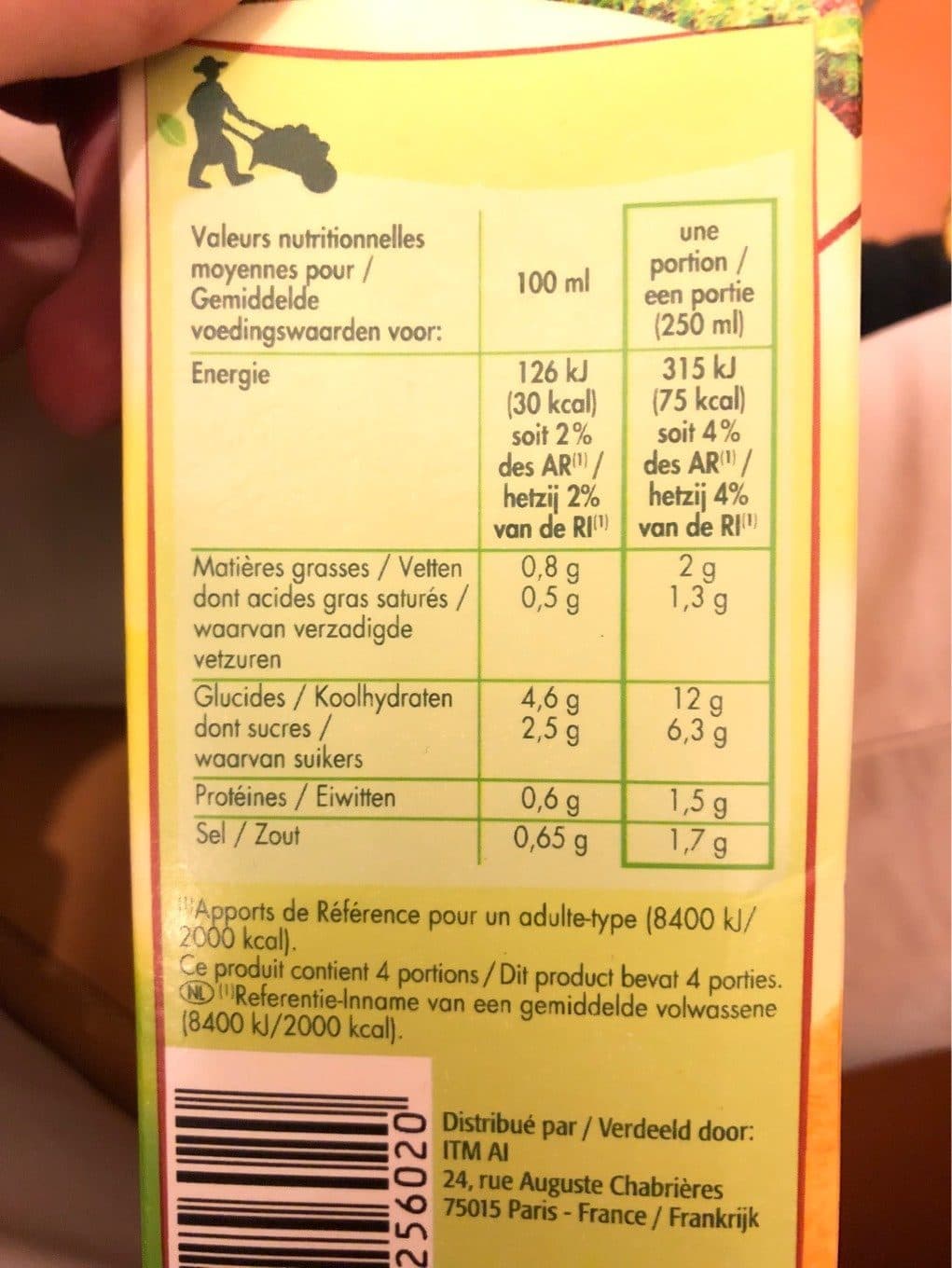 Saint Eloi Veloute potiron et creme 1l packshot