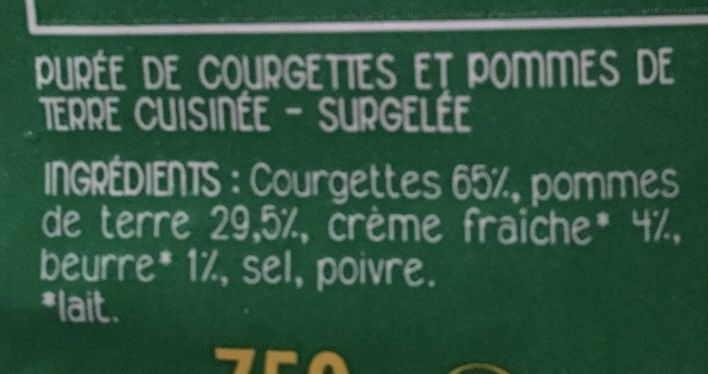 Intermarché Purée de courgettes et pommes de terre 750g packshot