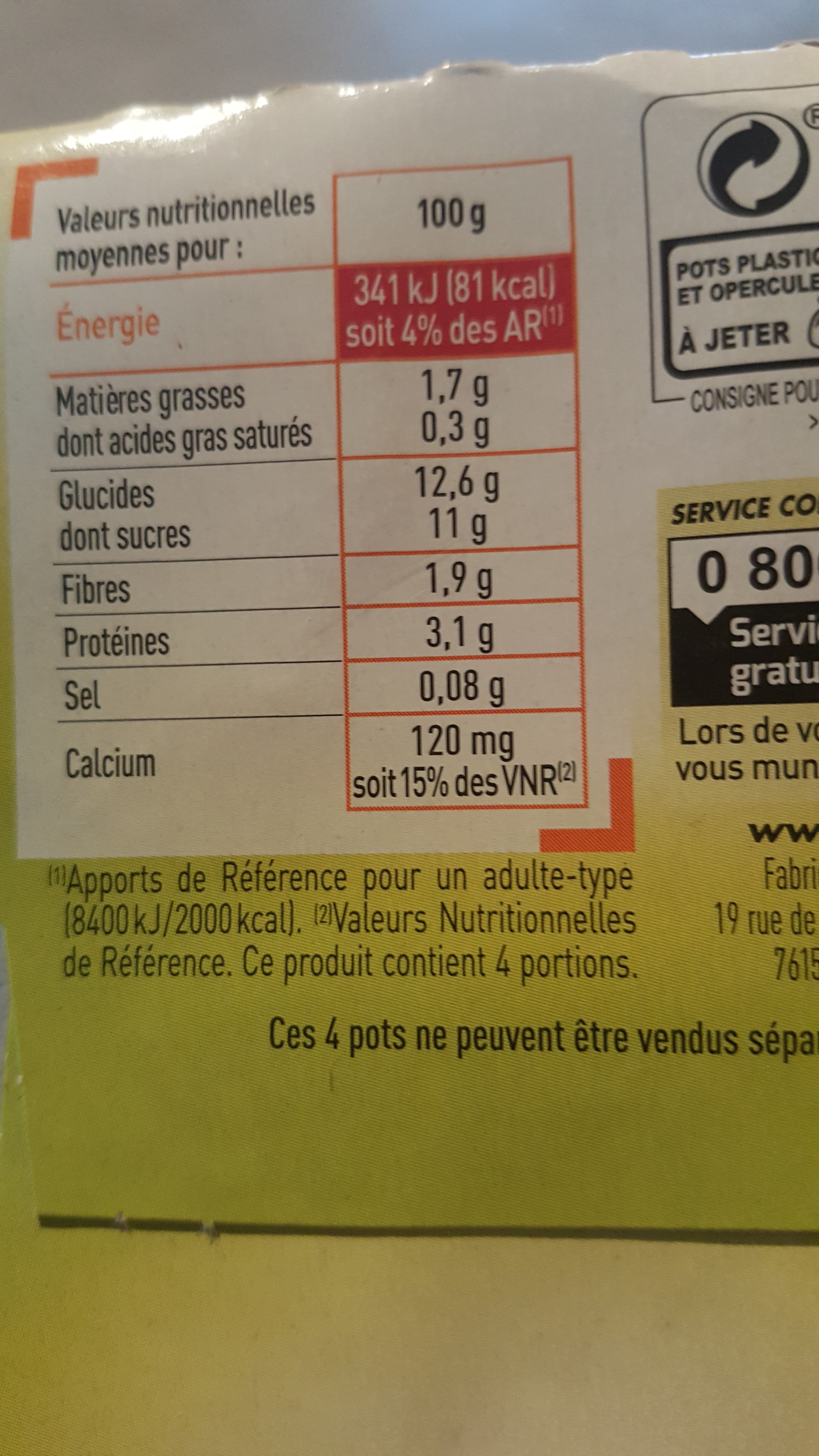 Netto Specialite soja fruits rouges 4x100g packshot