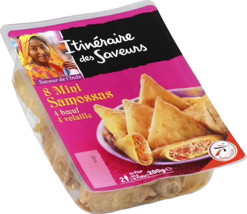 Itinéraire des Saveurs MINI SAMOSSAS VOLAILLE ET BOEUF 200g packshot