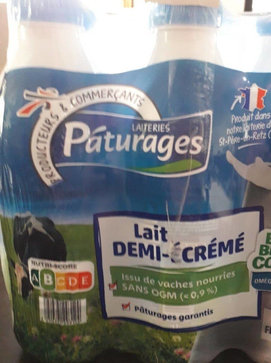 Paturages Lait demi-écrémé packshot