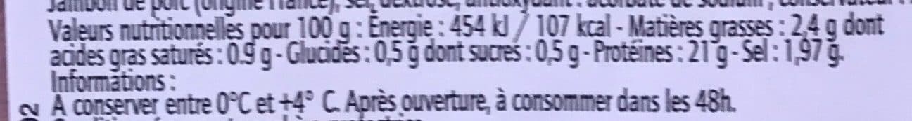 LE PORC FRANCAIS JAMBON CUIT SUPERIEUR DD 4T FE - massif LS packshot