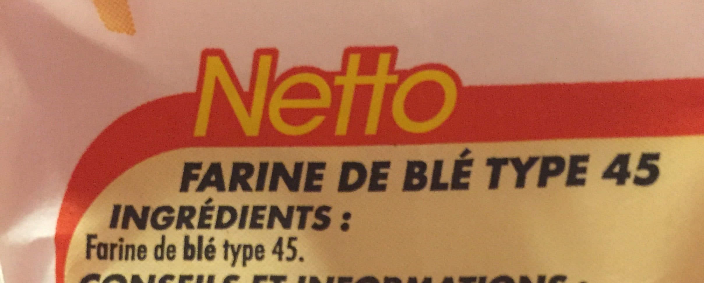 Netto Farine de blé T45 1kg packshot