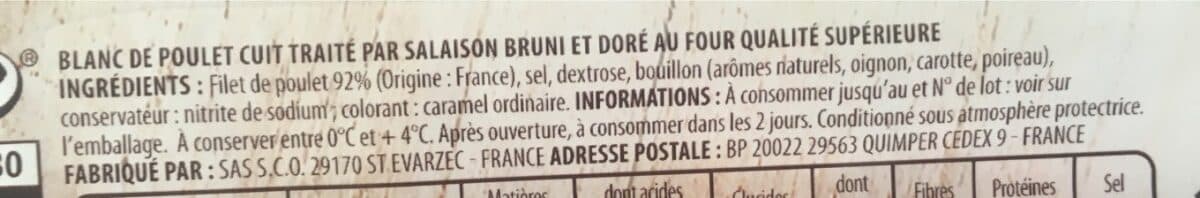 Monique ranou Blanc de poulet sup dore au four 6tr 240g packshot