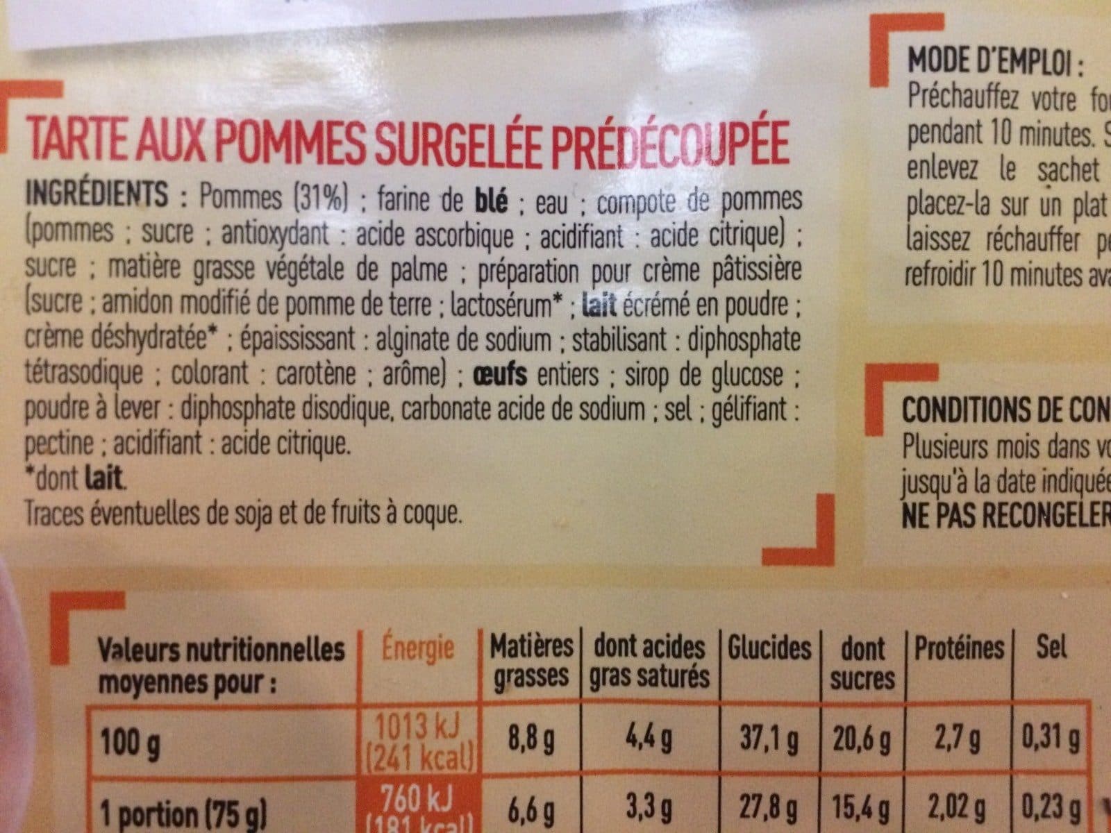 Netto Netto Tarte Aux Pommes Predecoupee Et Surgelee packshot