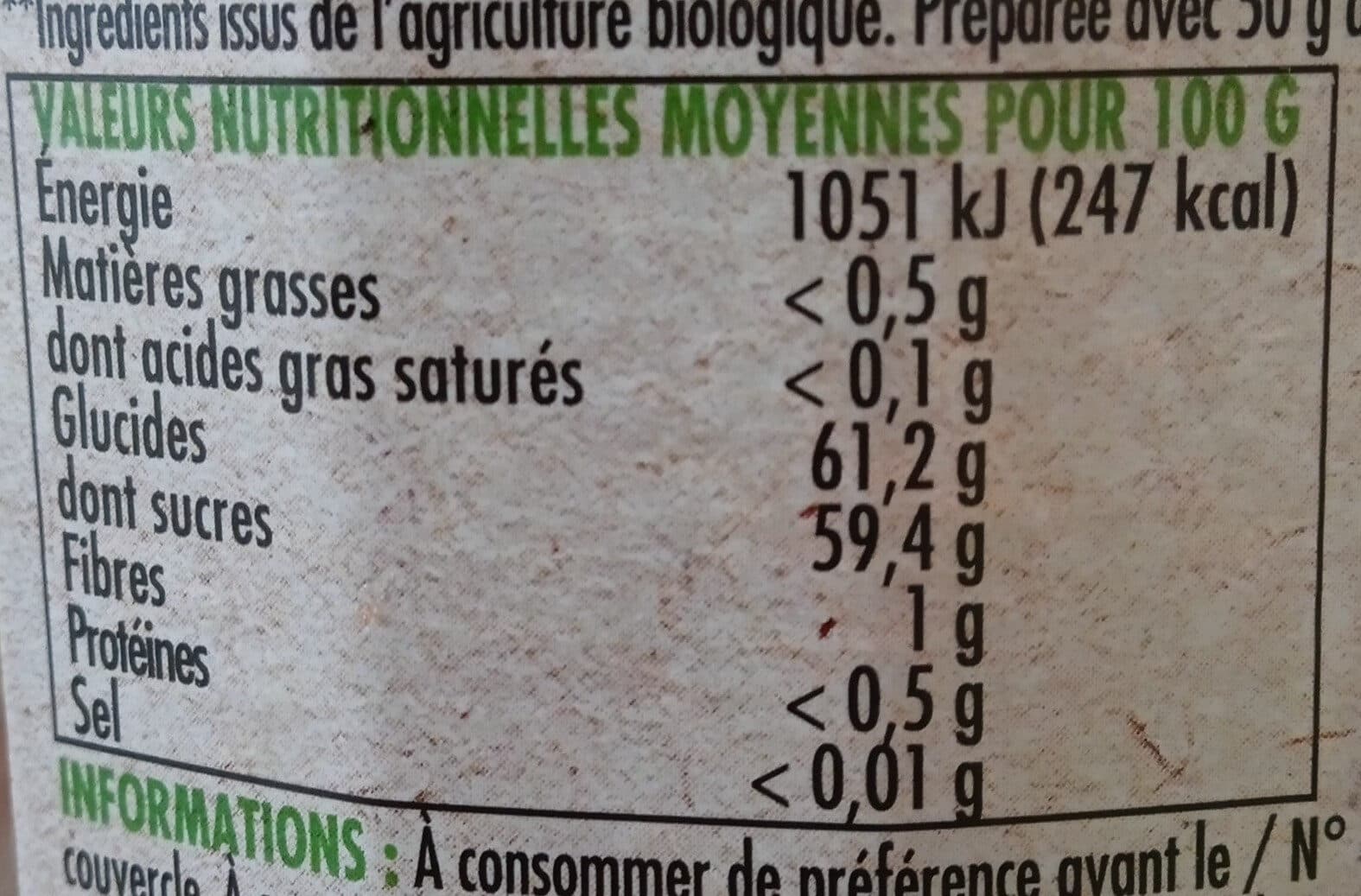 Intermarché CONFITURE EXTRA de fraises 50% fruits - BIO packshot