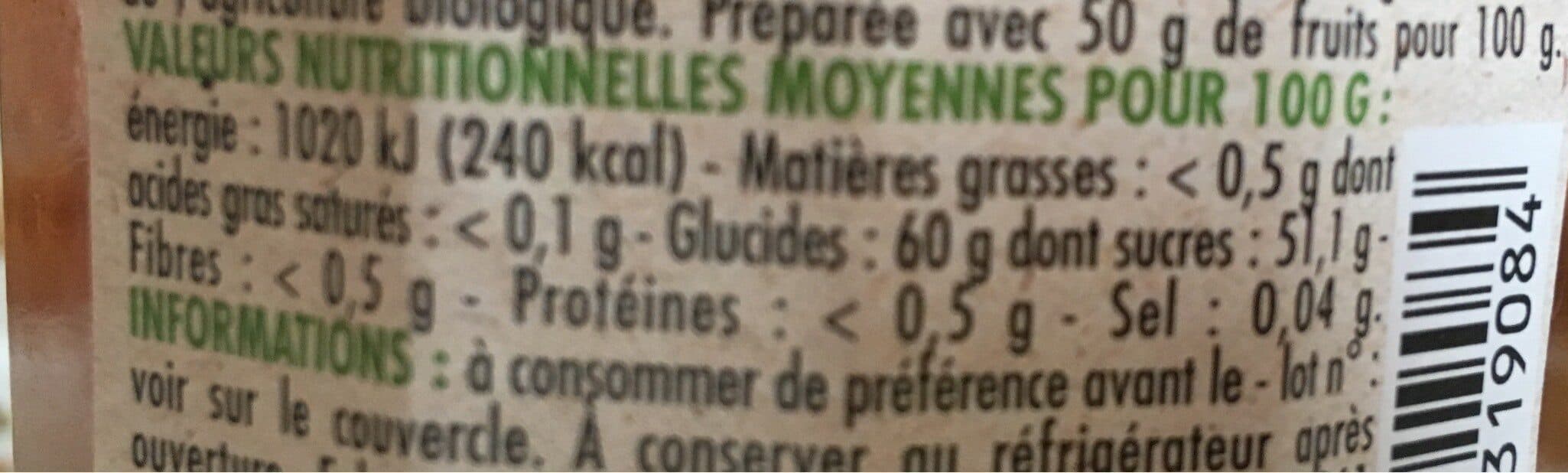 Intermarché CONFITURE EXTRA d'abricots 50% fruits - BIO packshot