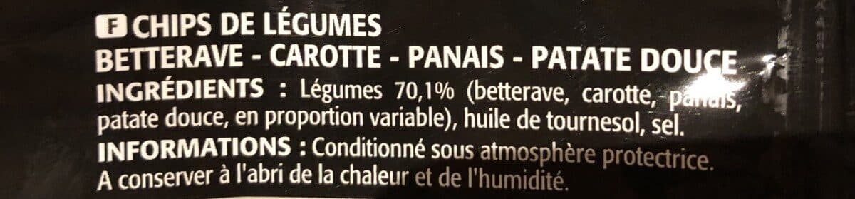 Bouton D'Or Chips de légumes packshot