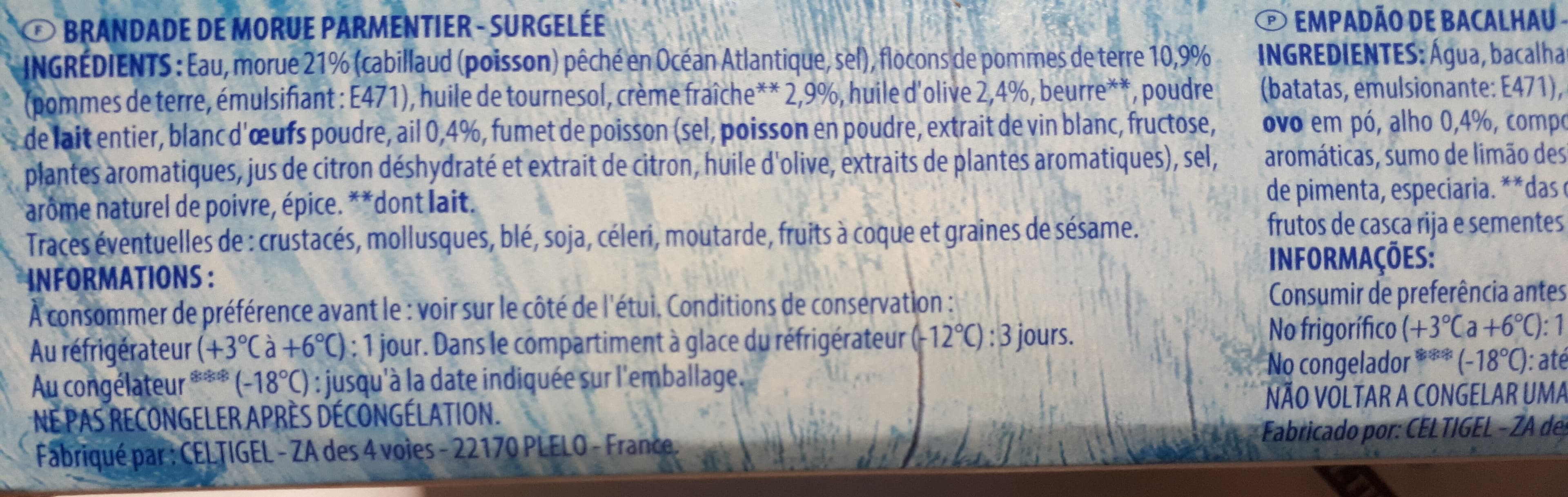Monique ranou Brandade de morue (MSC) 1 kg RANOU packshot