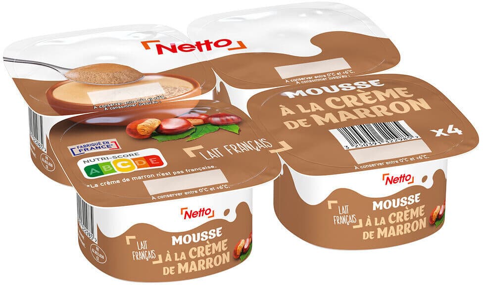 Netto Mousse a la creme de marrons 4x73g packshot