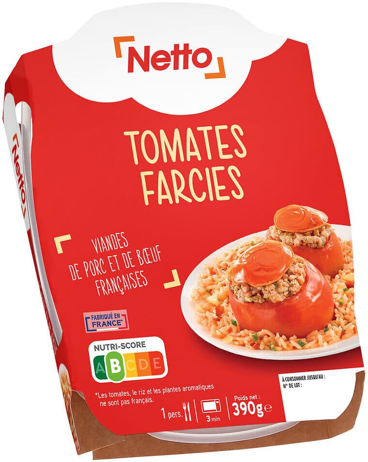 Netto TOMATES FARCIES ET RIZ TOMATE 390g packshot