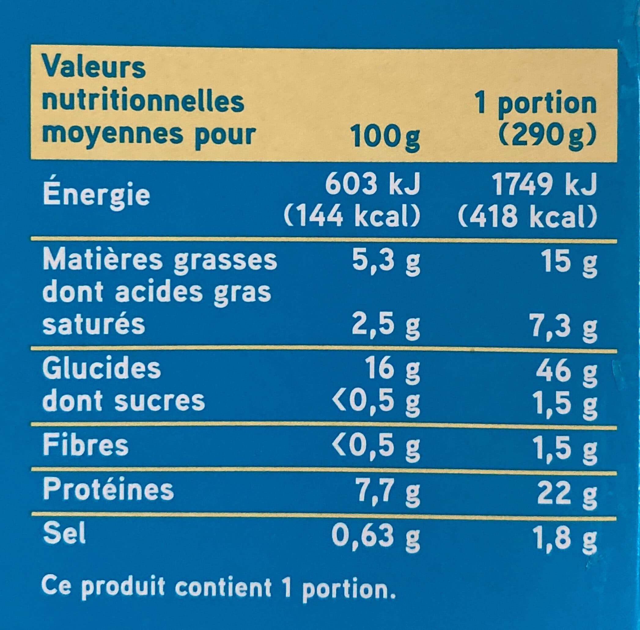 Les Mousquetaires SAUMON SAUCE OSEILLE ET RIZ 290g packshot