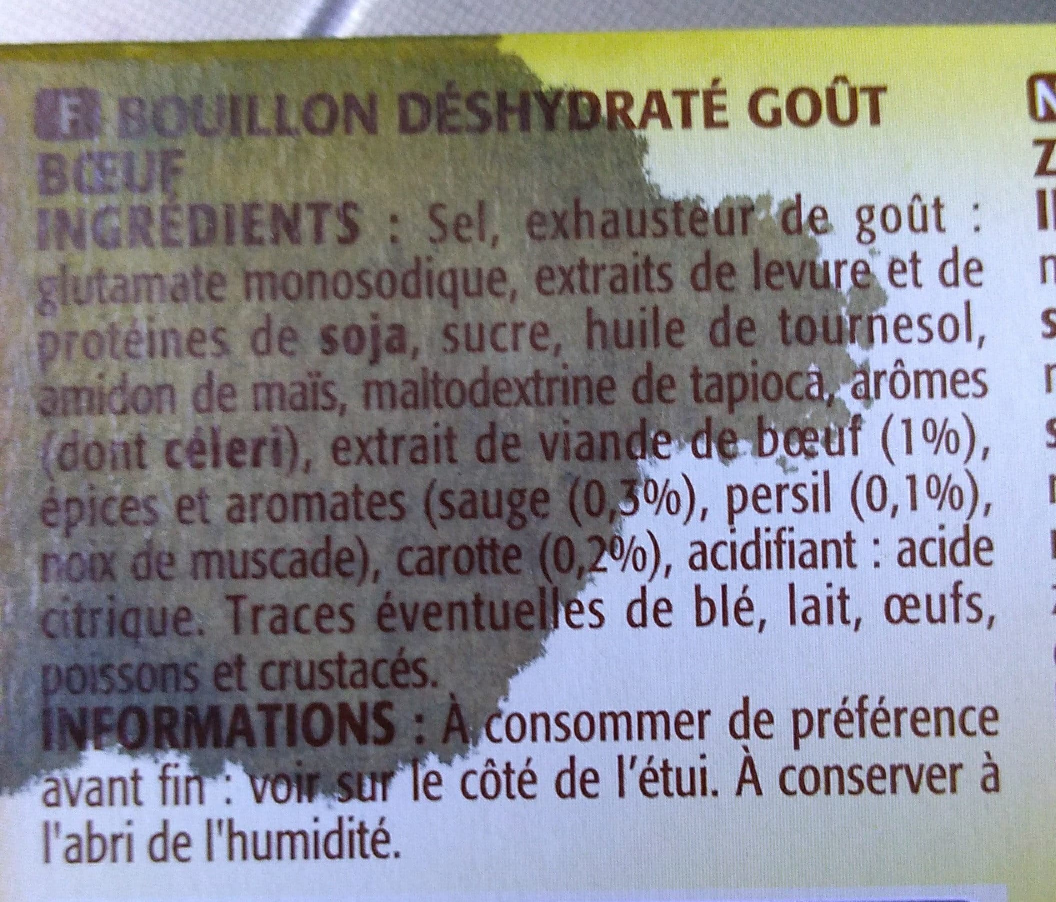 Bouton d'or Bouillon de bœuf 120 g packshot