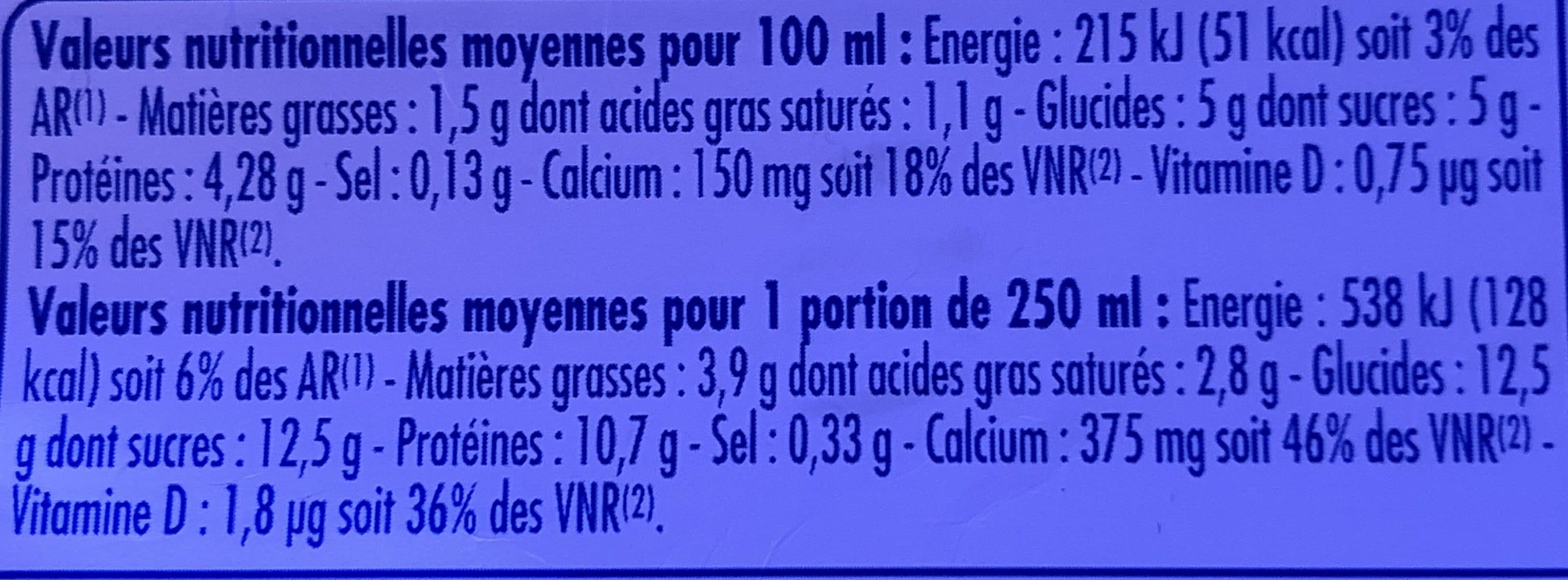 Open Food Facts Lait Demi-Écrémé packshot