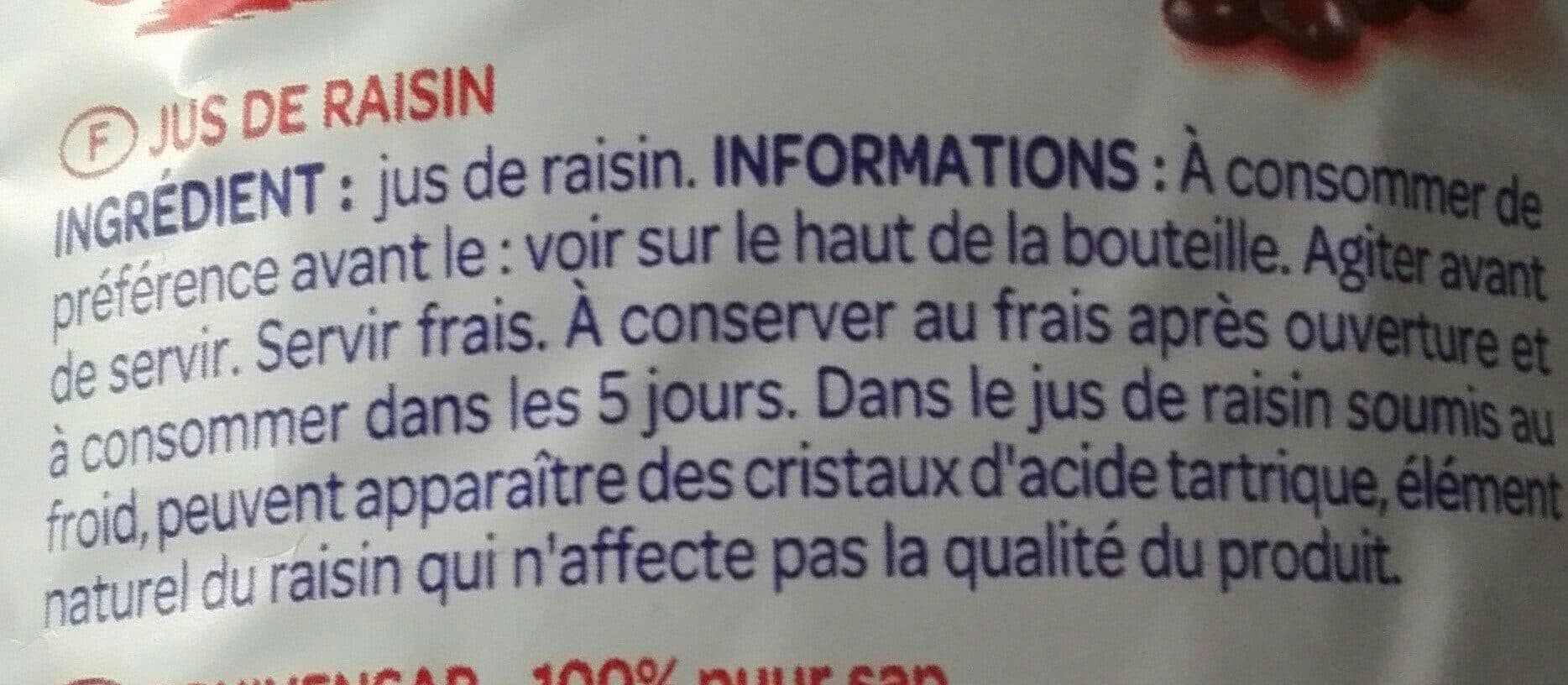 Paquito Pj raisin origine france pet 1l packshot