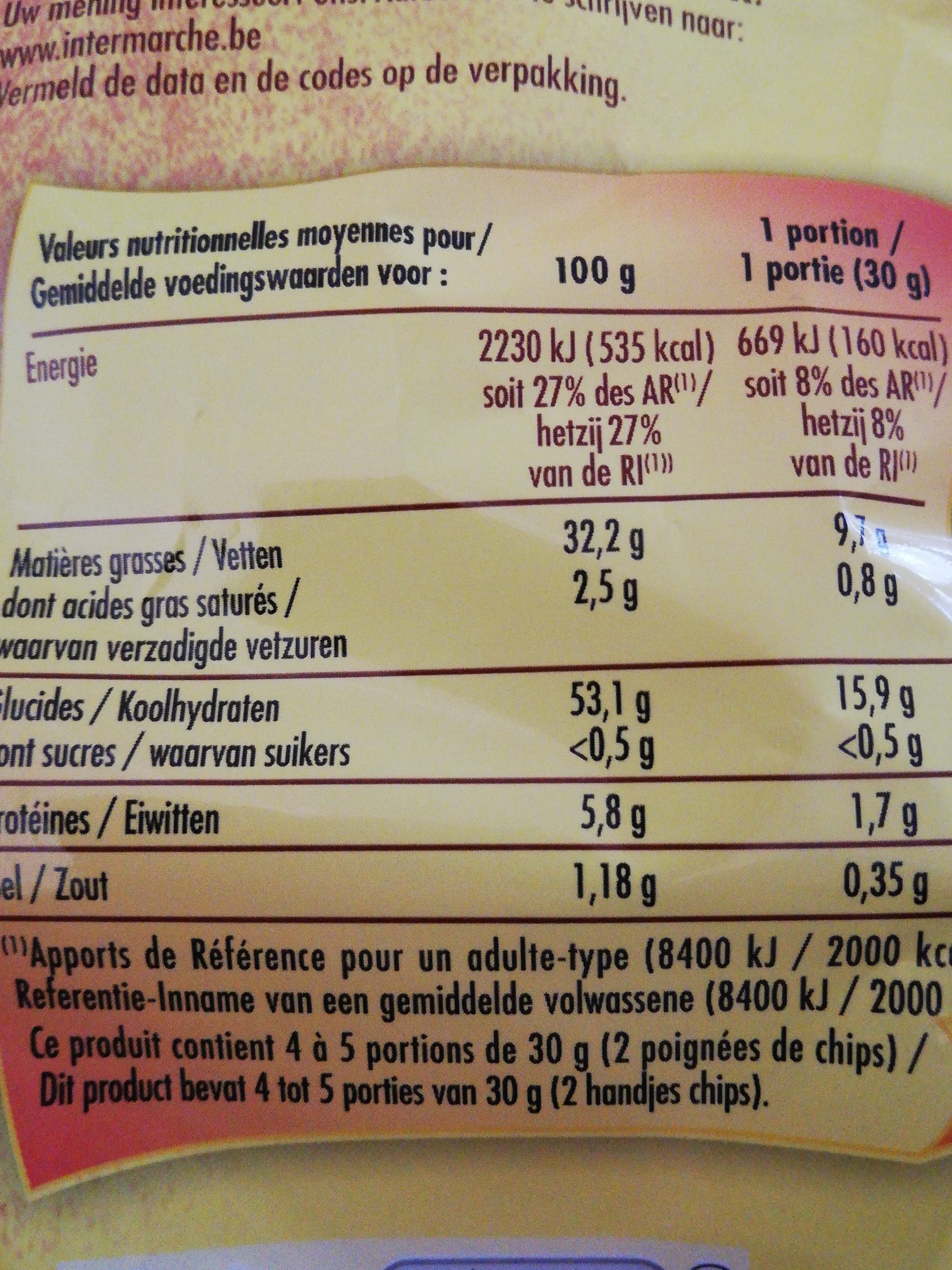 Bouton d'or Chips saveur poulet rôti packshot
