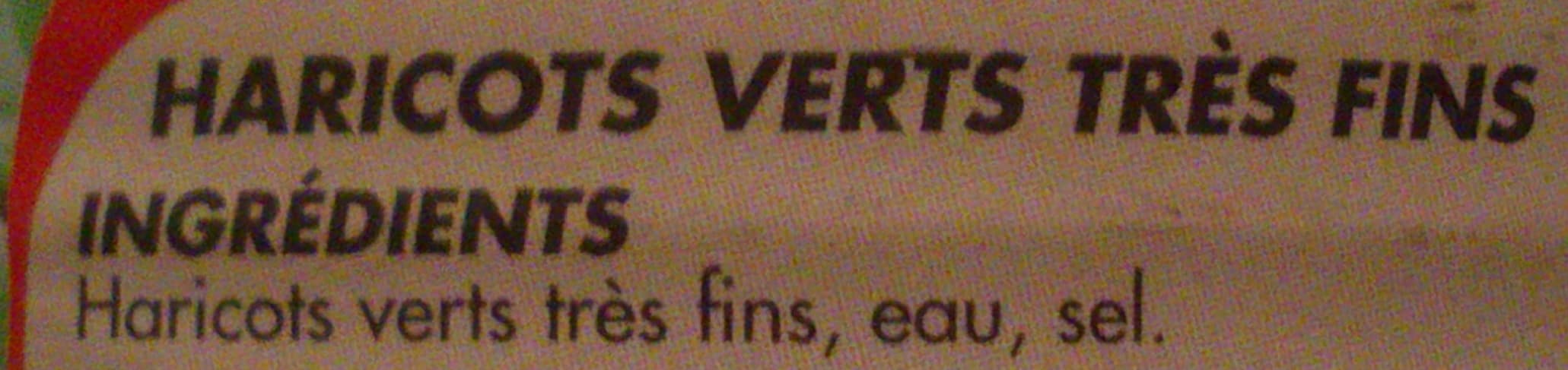 Les Mousquetaires Haricots verts très fins - 1/2 packshot