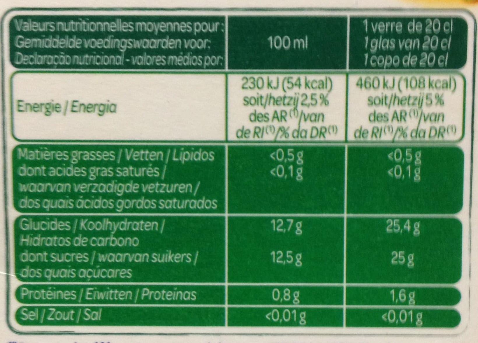 Paquito Paquito 100% pour jus Douceur du matin packshot
