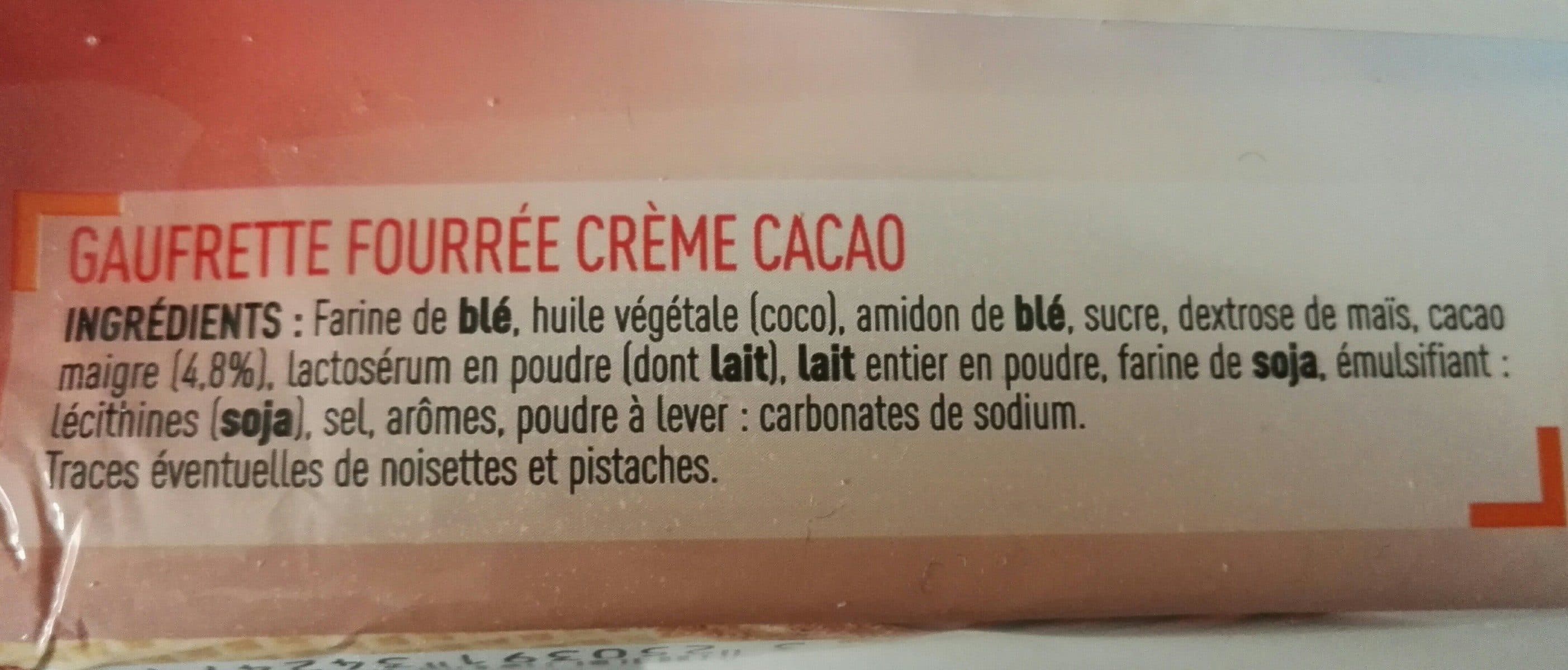 Netto Gaufrettes fourrees cacao packshot