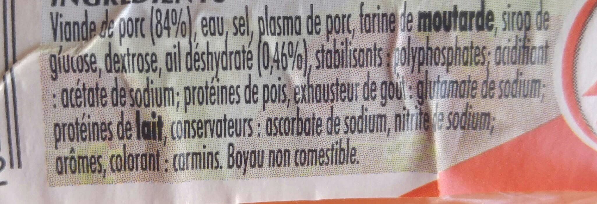 Intermarché Saucisson a l'ail fume 300g packshot