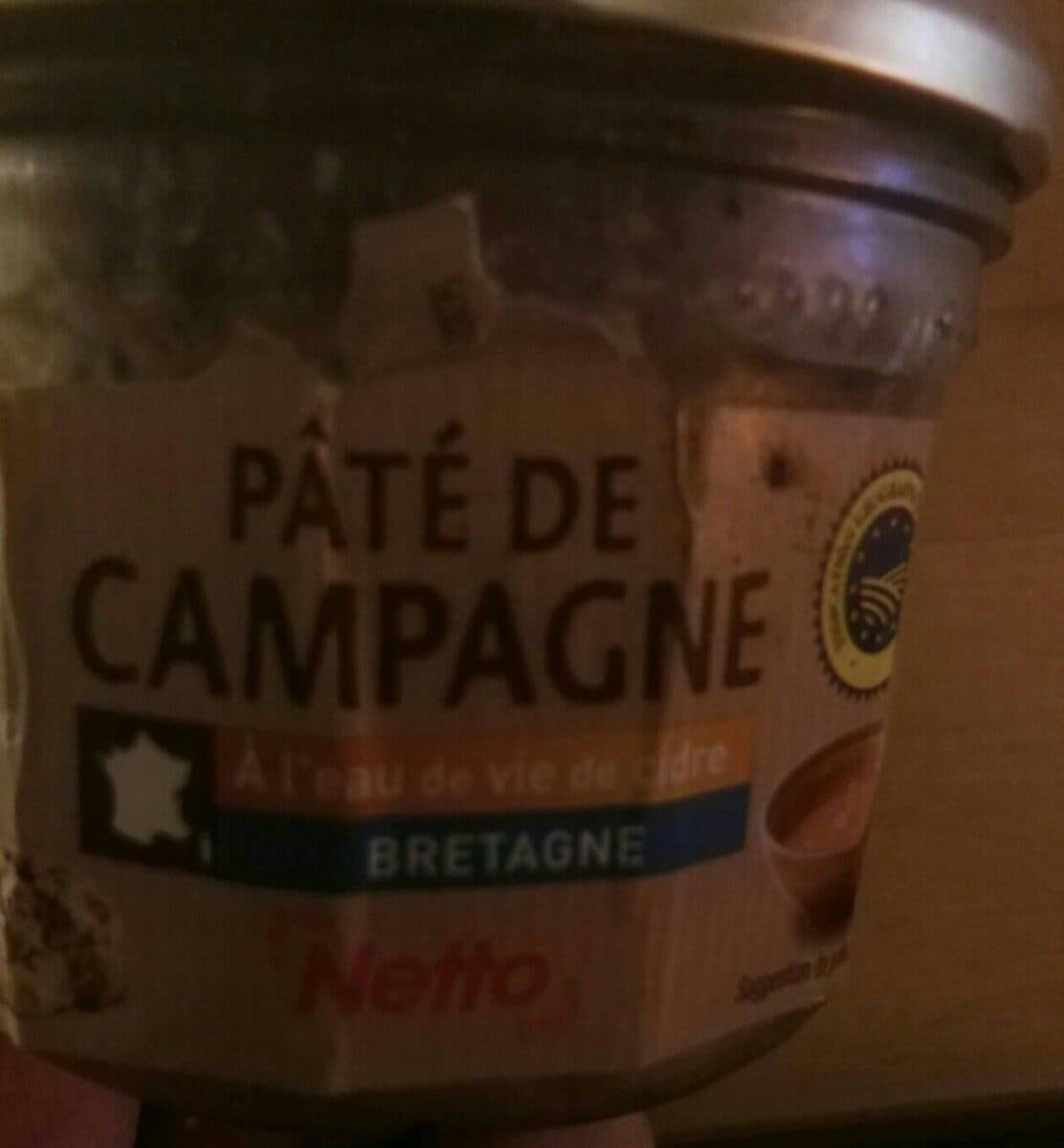Netto VERRINE Pâté de Bretagne à l'eau de vie de cidre packshot