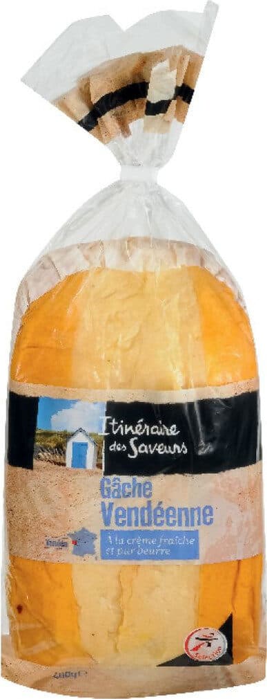 Itineraire de nos regions Gâche vendéenne à la crème fraîche et pur beurre packshot