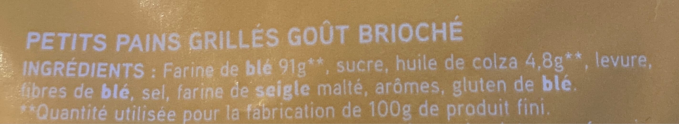 Netto Petits pains grillés goût brioché packshot