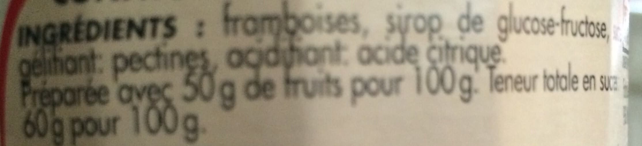 Netto CONFITURE de framboises 50% fruits packshot