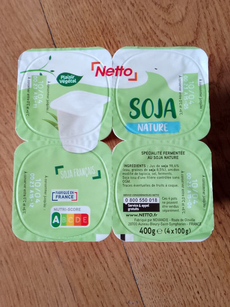 Netto Specialite soja nature 4x100g packshot